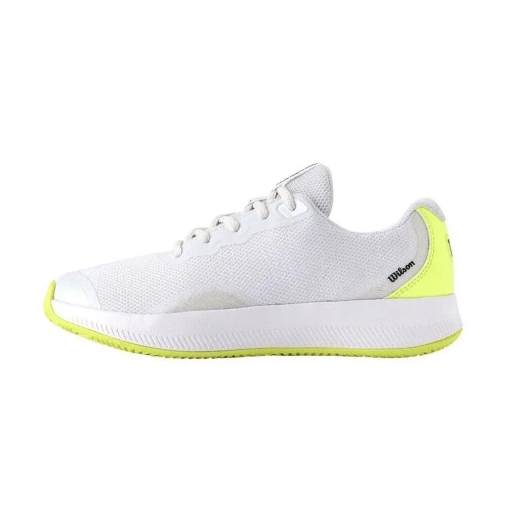 Wilson Womens Sz 10 Intrigue Lite WRS335830 Tennis Shoes White Yellow Navy
